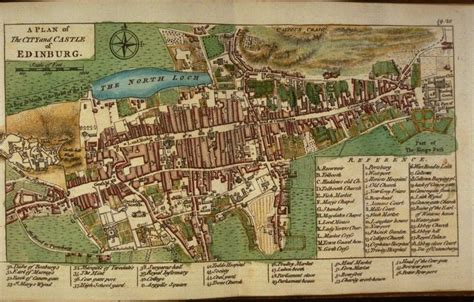 Map of Edinburgh, Scotland, in 1764 in 2020 | Historical landscape, History travel, Old maps