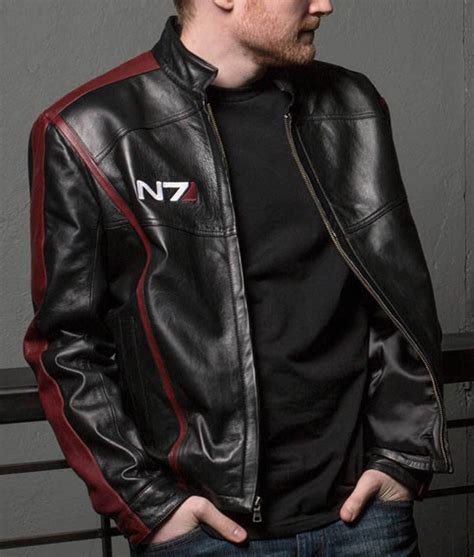 Mass Effect 3 Gaming N7 Jacket - Jackets Creator | Leather jacket, Jackets men fashion, Pu ...