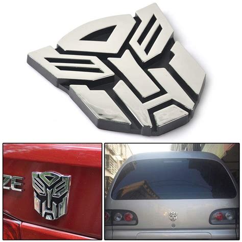 Transformers Autobots Logo Car Chrome Badge (Silver) | ubicaciondepersonas.cdmx.gob.mx