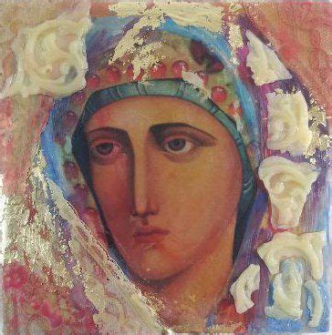 Agni Parthene ( Pure Virgin), 2013 Mixed media | Art, Orthodox icons, Painting