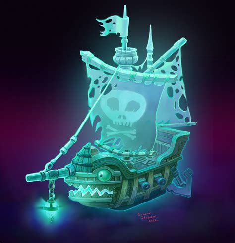 ArtStation - The Flying Dutchman ghost ship