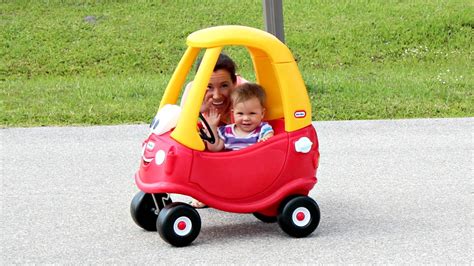 Little Tikes Cosy Coupe Classic Red Yellow Plastic Garden Car Ride On ...