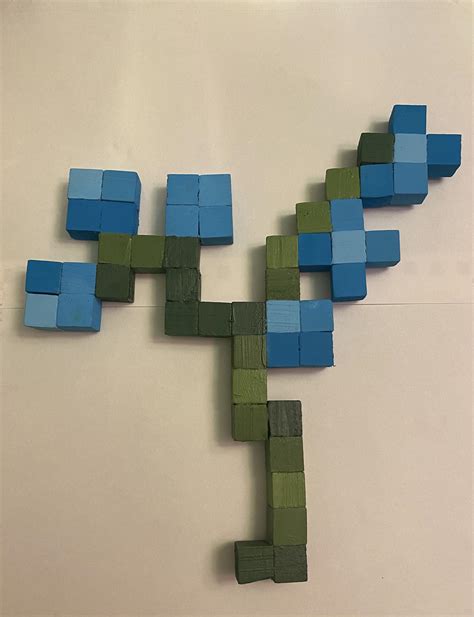 My friend made the old blue orchid, my favorite Minecraft flower : r ...