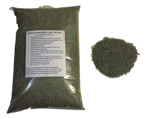 5 Lbs 100% Pure Granular Bentonite Clay for Koi Goldfish Ponds water ...