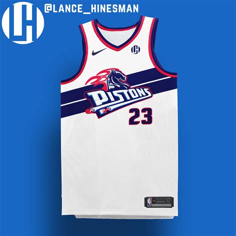 Detroit Pistons Jersey Concept (2 MIC) : r/DetroitPistons