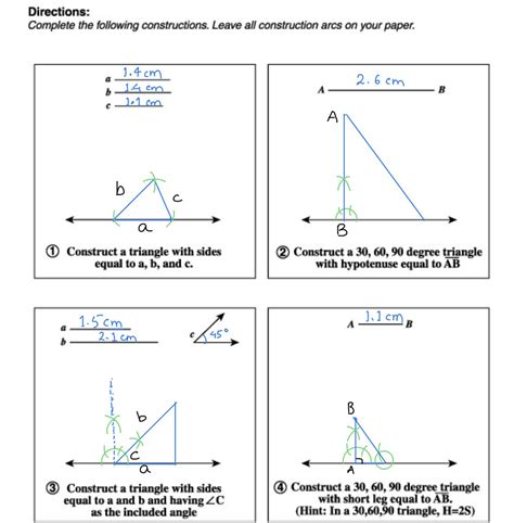 [Solved] . Triangles 30-60-90 Math Assignment Student Name: Level: 1004... | Course Hero