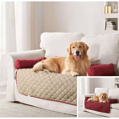 Wubs Dog Bed + couch Cover 21x34" In Garnet-Natural - Walmart.com - Walmart.com