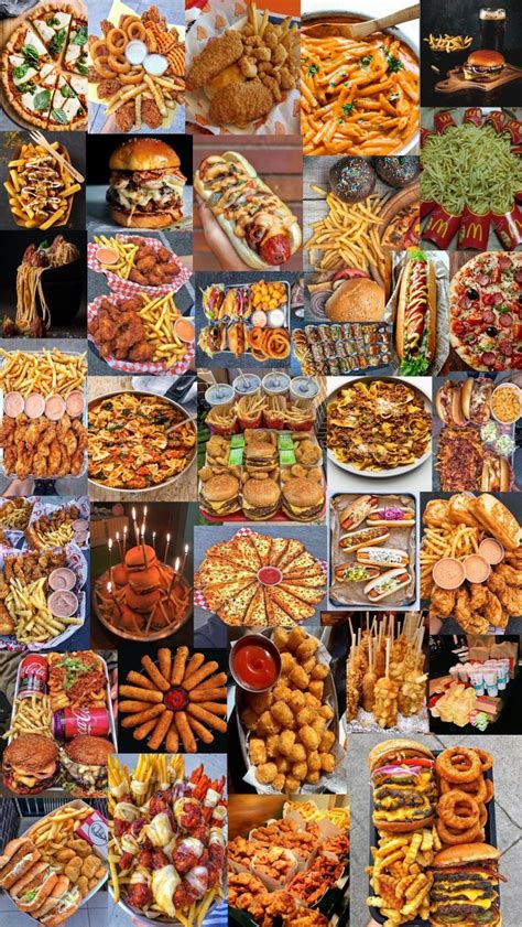 many different types of food are displayed in this collage