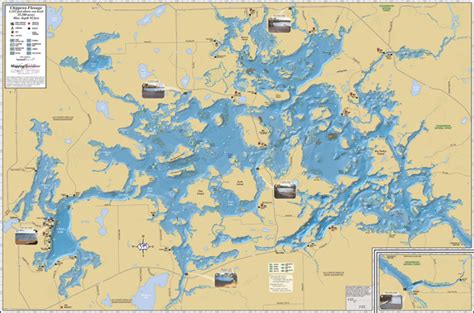 Namakagon Lake Fold Map - Mapping Specialists Limited