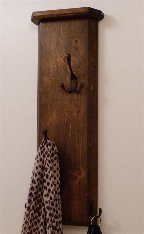 Vertical Entryway, Hallway or Mudroom Coat Rack, Wall Coat Rack, Rustic Coat Rack | Coat rack ...