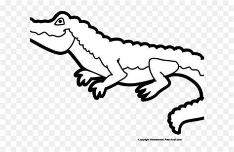 Alligator Clipart Black And White, HD Png Download - vhv