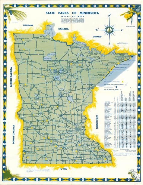 State Parks of Minnesota Official Map – Curtis Wright Maps