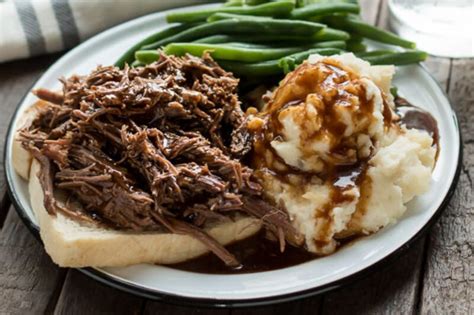 Slow Cooker Hot Roast Beef Sandwiches - The Magical Slow Cooker