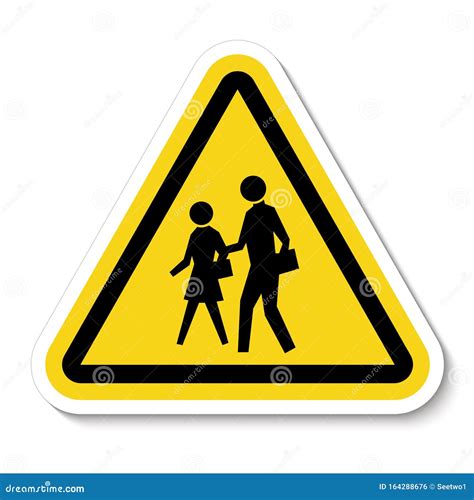 School Zone Symbol Sign Isolate on White Background,Vector Illustration Stock Vector ...