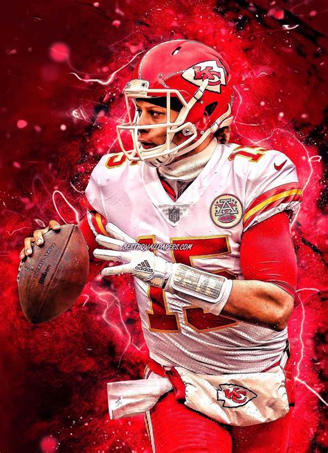 Download Pat Mahomes on the field with his smartphone Wallpaper ...