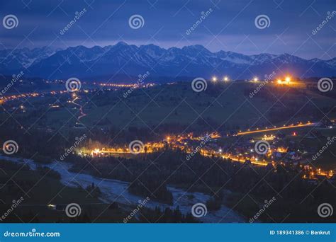 Bialka Tatrzanska Seen from Czarna Gora Stock Photo - Image of skyline, landscape: 189341386