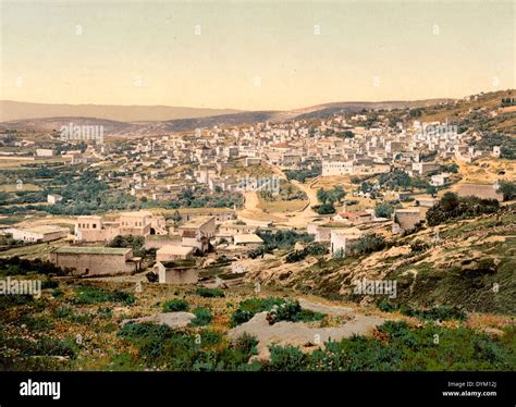 From the road to Cana, Nazareth, Holy Land, (i.e., Israel), circa Stock ...