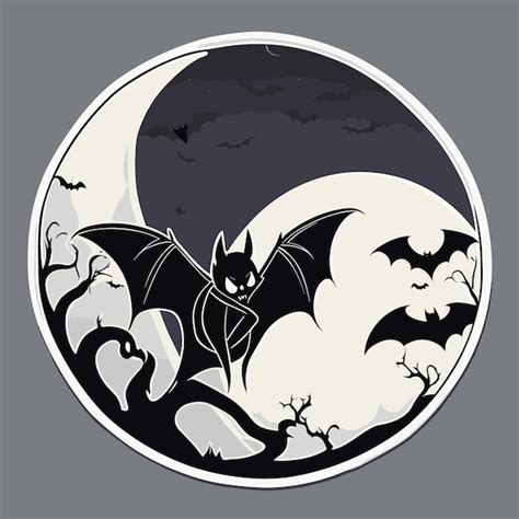 Premium Vector | Spooky bats