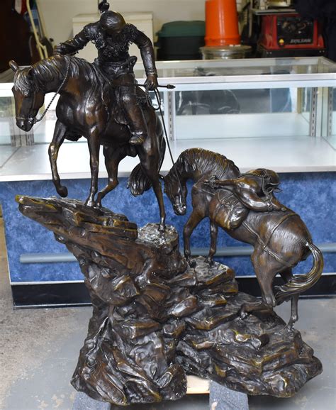 Jim Davidson Monumental Western Bronze Sgd