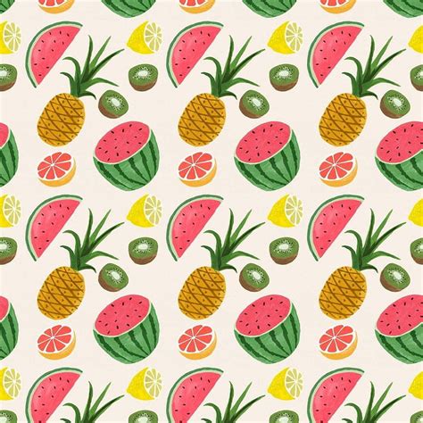 Tropical Fruits iPad . Prints & Patterns, Kawaii Fruit HD phone ...