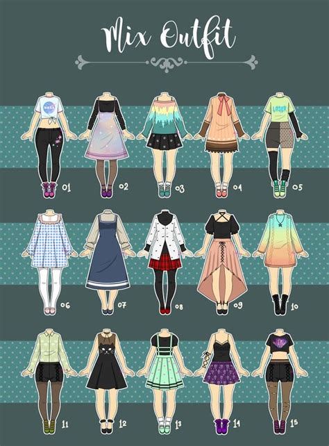 (CLOSED) Casual Outfit Adopts 07 by Rosariy | Character design, Drawing anime clothes, Drawings