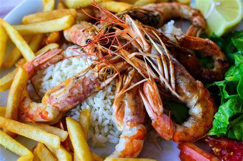 shrimp potato fries and rice free image | Peakpx