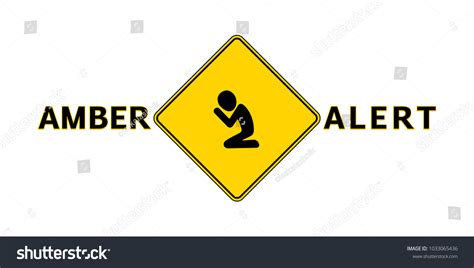 Amber Alert Additional Vector Symbol Child: vector de stock (libre de ...