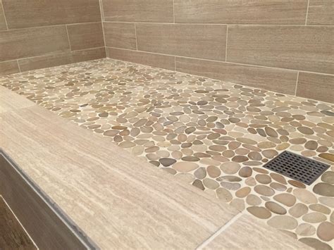 Sliced Java Tan Pebble Tile | Small bathroom tiles, Pebble tile shower, Bathroom remodel master