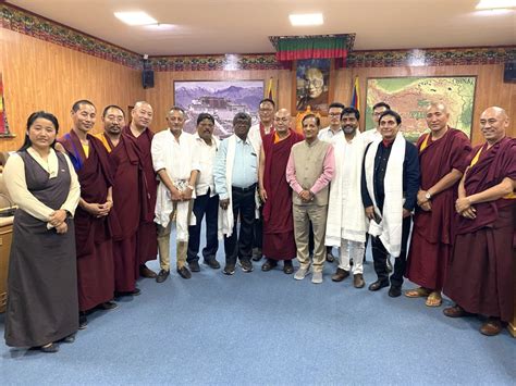 A Delegation of Indian Parliamentary Standing Committee on Energy visits to Tibetan Parliament ...