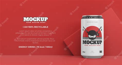 Free PSD | Drink packaging mockup