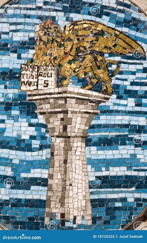 Venice - Mosaic of St. Mark Column Stock Image - Image of mark, column: 18735323