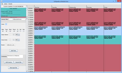 Free College Schedule Maker | Examples and Forms