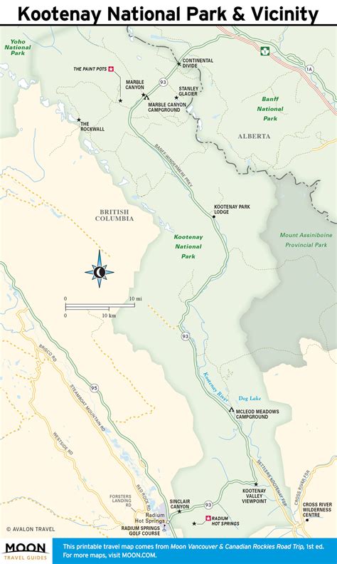 Map Of Kootenay National Park – The World Map