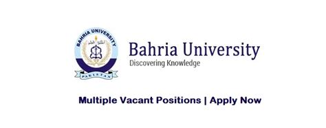 Bahria University Islamabad Jobs July 2017