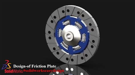 Solidworks Tutorial # 117 How to Design Spring Friction Clutch Plate by Solidworks Easy Design ...