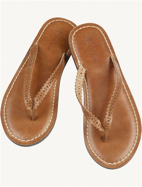 Pin by THE GINGERBREAD HOUSE on For My Feet!! | Brown flip flops, Leather sandals, Leather