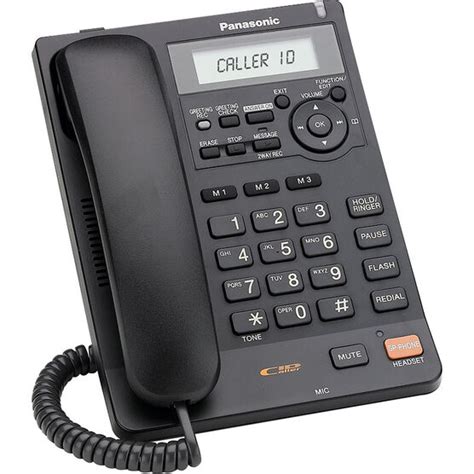 Panasonic Corded Phone with Caller ID & Answering Machine - Black ...