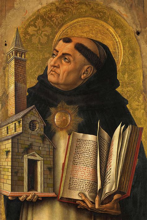 Saint Thomas Aquinas, Friar Painting by Carlo Crivelli