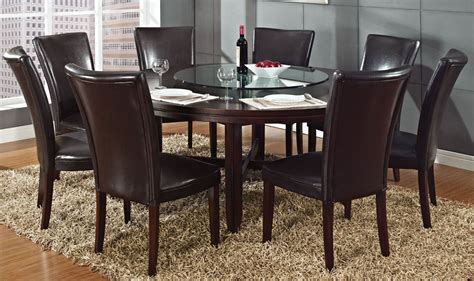 Hartford Dark Oak 72"Round Dining Room Set from Steve Silver (HF7272T ...