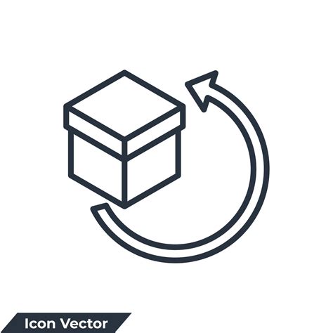 return icon logo vector illustration. Order Delivery and Reverse Logistics symbol template for ...