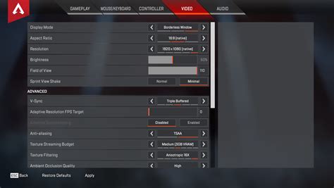 Best console settings for Apex Legends - Dot Esports