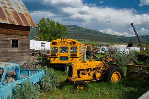 90+ School Bus In A Junkyard Stock Photos, Pictures & Royalty-Free ...