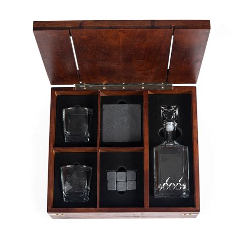 Whiskey Box Gift Set with Decanter – Baskets and Gifts by Design