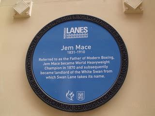 Norwich Lanes blue plaque - Jem Mace | Back around the main … | Flickr