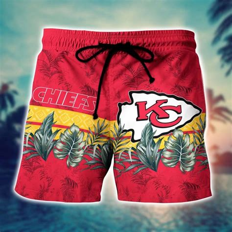 Kansas City Chiefs NFL Hawaiian Shirt And Short Tropical Pattern Graphic Gift For Fan NFL ...