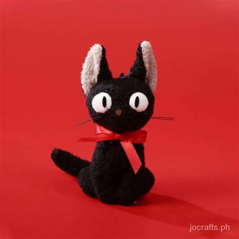 9cm Ghibli Hayayazaki Kiki's Delivery Service Black JiJi Plush Toy Cute Mini Black Cat Kiki ...