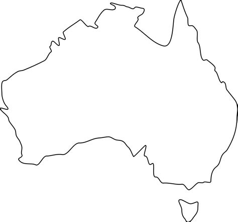 Australia Outline clipart vector | Tatoo, Mapa da austrália, Tatuagem