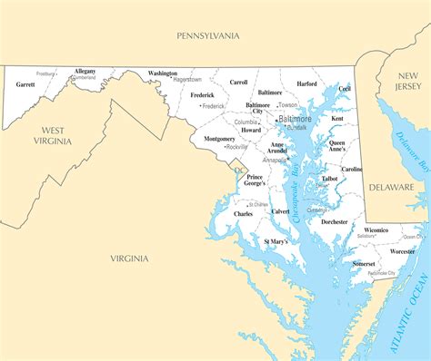 Map Of Maryland Cities And Towns – Verjaardag Vrouw 2020