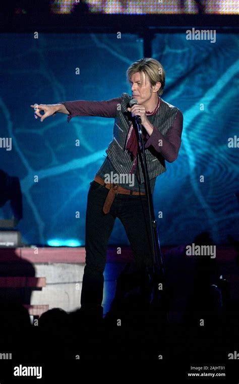 Milano Italy 23 October 2003 ,Live concert of David Bowie " Reality Tour 2003" at the FilaForum ...