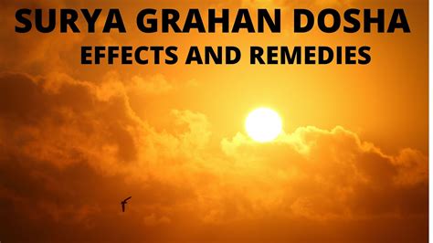 Surya Grahan Dosha : Effects and Remedies to Get Rid From Surya Grahan ...